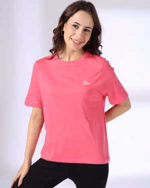 Women Regular Fit Crew-Neck T-Shirt