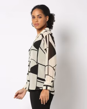 Women Printed Regular Fit Shirt