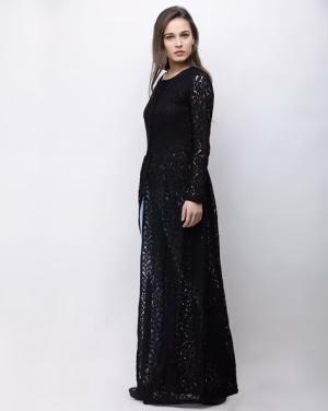 Lace Front-Slit Tunic
