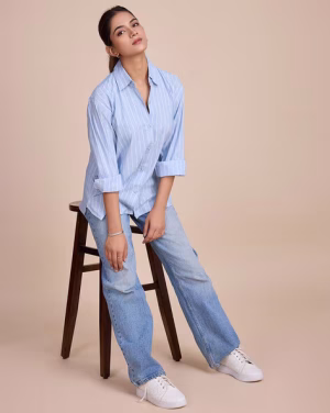 Women Striped Oversized Fit Shirt